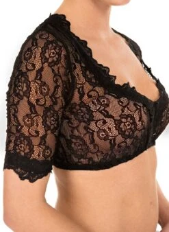 Modische Damenbekleidung Geschäft -Modische Damenbekleidung Geschäft Dirndlbluse Krueger 20140 4 schwarz B