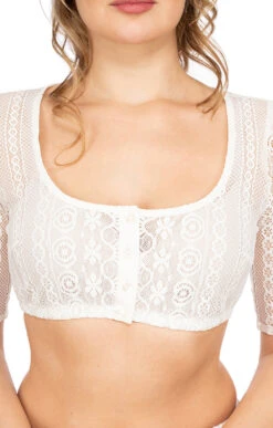 Modische Damenbekleidung Geschäft -Modische Damenbekleidung Geschäft Dirndlbluse Marjo Ganina Candia 3497 offwhite B