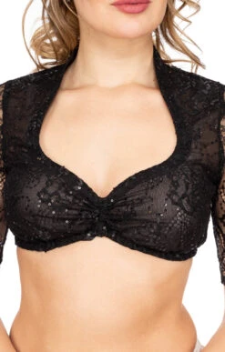 Modische Damenbekleidung Geschäft -Modische Damenbekleidung Geschäft Dirndlbluse Marjo Gloria Emma schwarz B