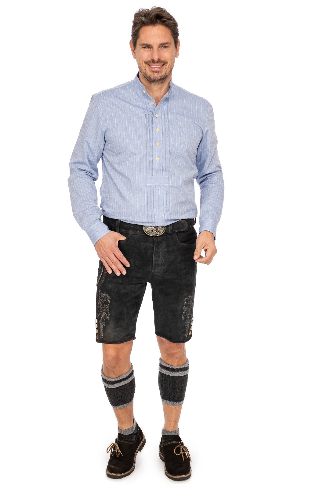 Gipfelstürmer Pfoadhemd 420000-4201-42 Mittelblau ( Regular Fit) 11 Gipfelstürmer Pfoadhemd 420000-4201-42 Mittelblau ( Regular Fit) – Bild 9