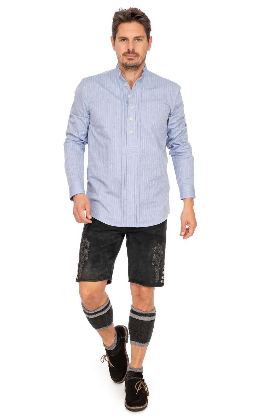 Gipfelstürmer Pfoadhemd 420000-4201-42 Mittelblau ( Regular Fit) 12 Gipfelstürmer Pfoadhemd 420000-4201-42 Mittelblau ( Regular Fit) – Bild 10