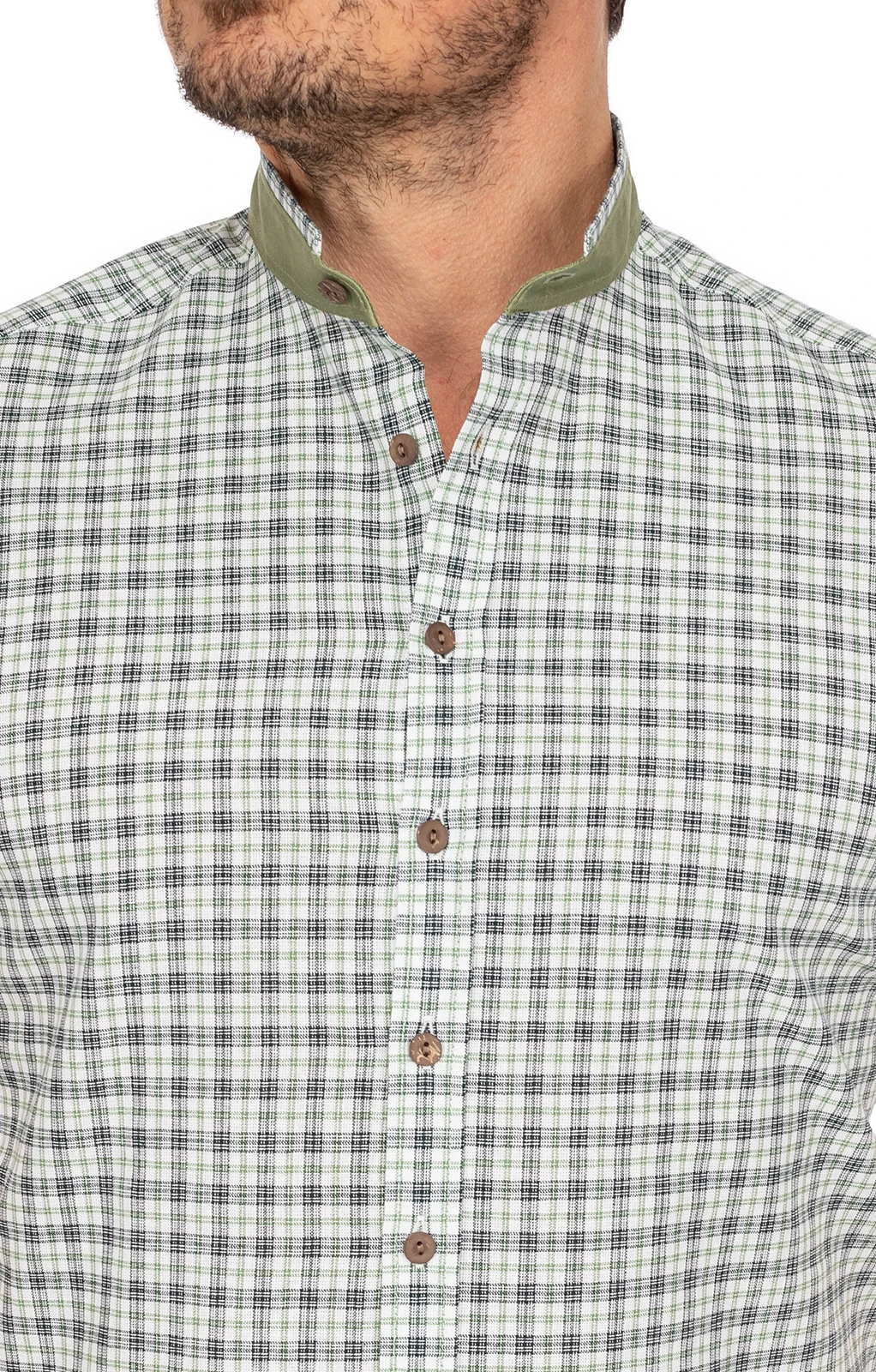 Gipfelstürmer Kurzarmhemd 421002-4237-56 Trachtengrün (Slim Fit) 4 Gipfelstürmer Kurzarmhemd 421002-4237-56 Trachtengrün (Slim Fit) – Bild 2