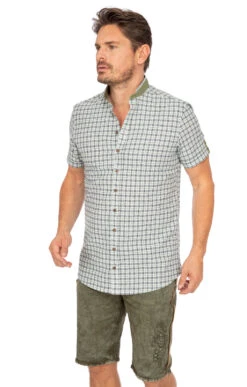 Gipfelstürmer Kurzarmhemd 421002-4237-56 Trachtengrün (Slim Fit) 21 Gipfelstürmer Kurzarmhemd 421002-4237-56 Trachtengrün (Slim Fit) -Modische Damenbekleidung Geschäft Herrenhemd Gipfelstuermer 421002 4237 56 trachtengruen L