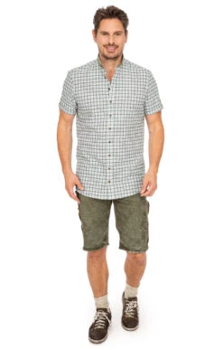 Gipfelstürmer Kurzarmhemd 421002-4237-56 Trachtengrün (Slim Fit) 24 Gipfelstürmer Kurzarmhemd 421002-4237-56 Trachtengrün (Slim Fit) -Modische Damenbekleidung Geschäft Herrenhemd Gipfelstuermer 421002 4237 56 trachtengruen O