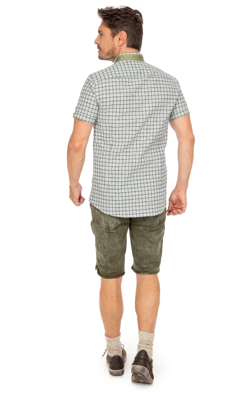 Gipfelstürmer Kurzarmhemd 421002-4237-56 Trachtengrün (Slim Fit) 14 Gipfelstürmer Kurzarmhemd 421002-4237-56 Trachtengrün (Slim Fit) – Bild 12