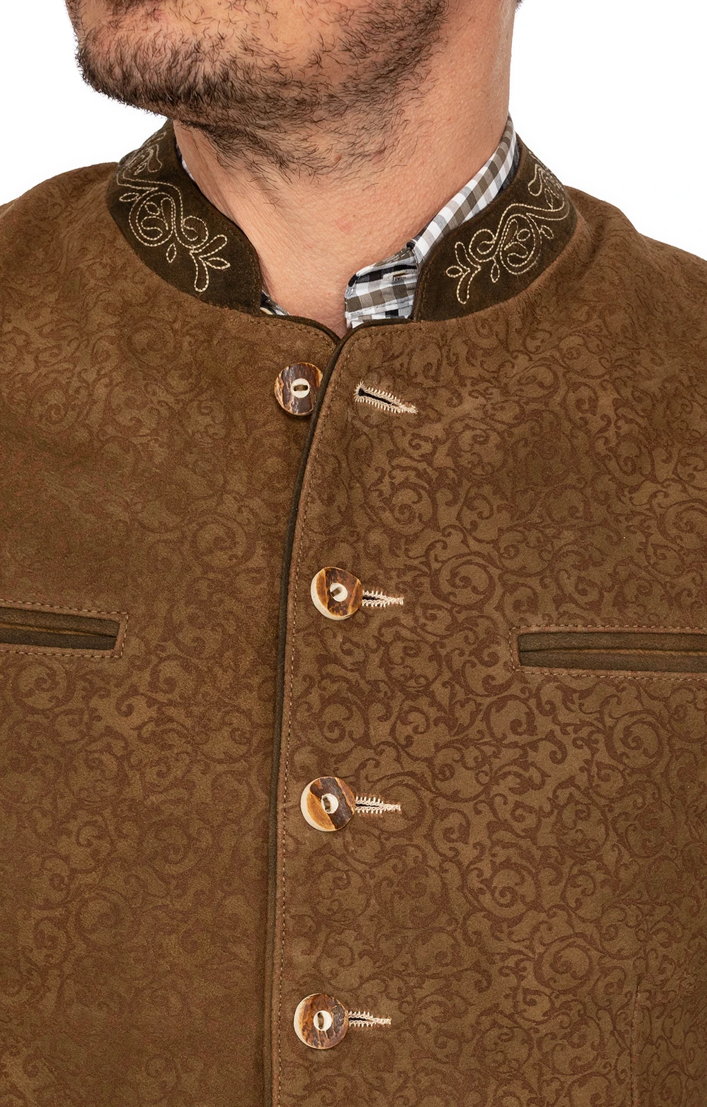 Almsach Lederweste WS1202 Reh 4 Almsach Lederweste WS1202 Reh – Bild 2