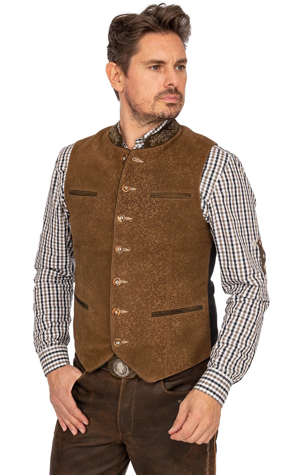 Almsach Lederweste WS1202 Reh 9 Almsach Lederweste WS1202 Reh – Bild 7