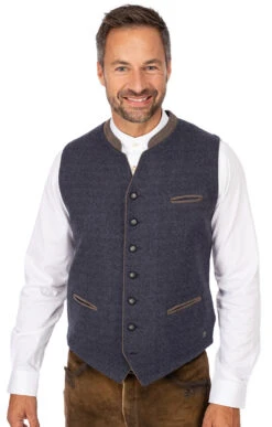 Spieth & Wensky Weste WOTAN Blau Taupe