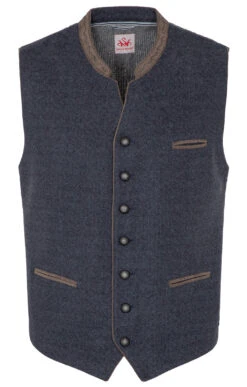 Spieth & Wensky Weste WOTAN Blau Taupe 17 Spieth & Wensky Weste WOTAN Blau Taupe -Modische Damenbekleidung Geschäft Herrenweste SpiethWensky Wotan blau taupe H