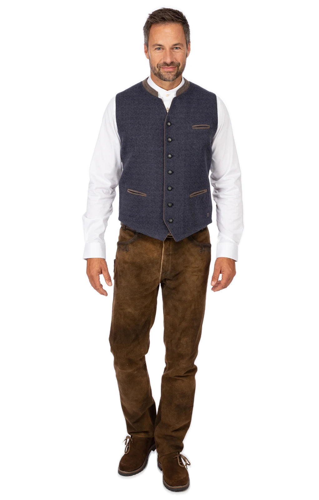 Spieth & Wensky Weste WOTAN Blau Taupe 11 Spieth & Wensky Weste WOTAN Blau Taupe – Bild 9