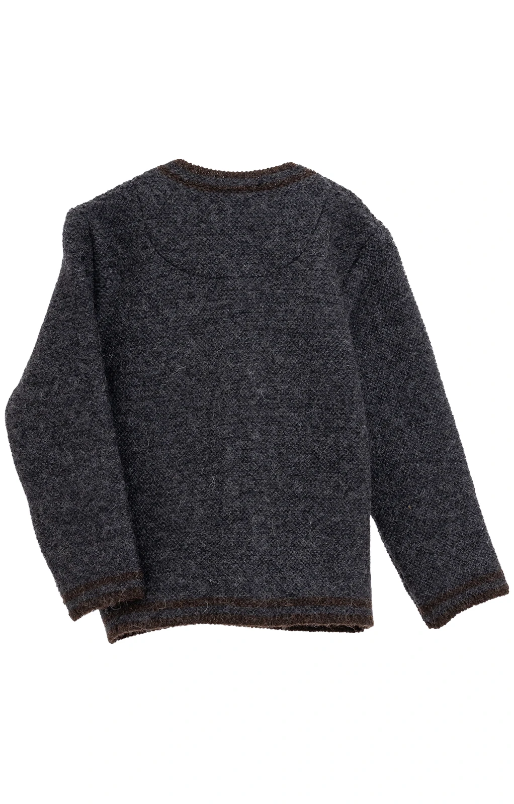 OS-Trachten Kinderstrickjacke 487000-0772-15 Anthrazit 6 OS-Trachten Kinderstrickjacke 487000-0772-15 Anthrazit – Bild 4