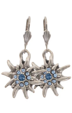 Schuhmacher Ohrring Hänger 9197 Edelweis Marine