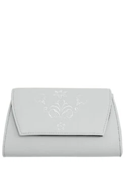 Lady Edelweiss Handtasche 17503 Grau In Lederoptik