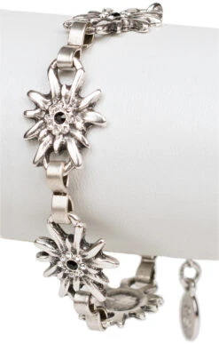 Schuhmacher Armkette AB9197 EDW Mit Steine Jet Kristall