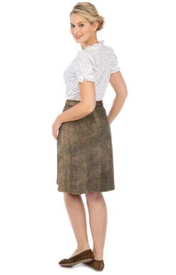 Maddox Lederrock Kurz ICKINGER Stein Antik 19 Maddox Lederrock Kurz ICKINGER Stein Antik -Modische Damenbekleidung Geschäft Trachten Lederrock Maddox Ickingear stein antik M