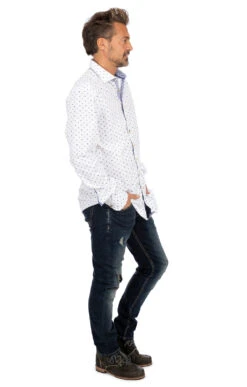 OS-Trachten Trachtenhemd SONNBLICK Weiss Blau (Slim Fit) 24 OS-Trachten Trachtenhemd SONNBLICK Weiss Blau (Slim Fit) -Modische Damenbekleidung Geschäft Trachtenhemd Langarm Orbis 42000 3456 48 weiss blau NEU O