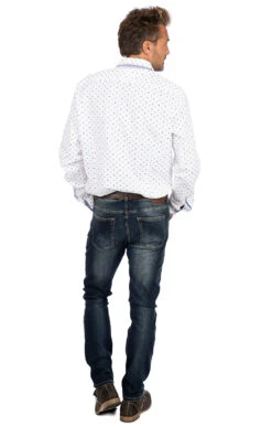 OS-Trachten Trachtenhemd SONNBLICK Weiss Blau (Slim Fit) 25 OS-Trachten Trachtenhemd SONNBLICK Weiss Blau (Slim Fit) -Modische Damenbekleidung Geschäft Trachtenhemd Langarm Orbis 42000 3456 48 weiss blau NEU P