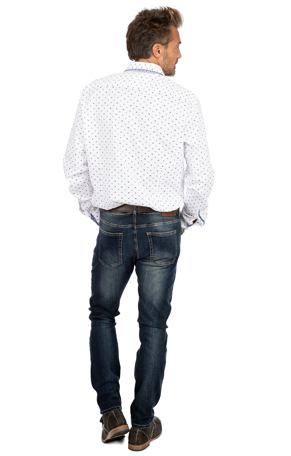 OS-Trachten Trachtenhemd SONNBLICK Weiss Blau (Slim Fit) 14 OS-Trachten Trachtenhemd SONNBLICK Weiss Blau (Slim Fit) – Bild 12