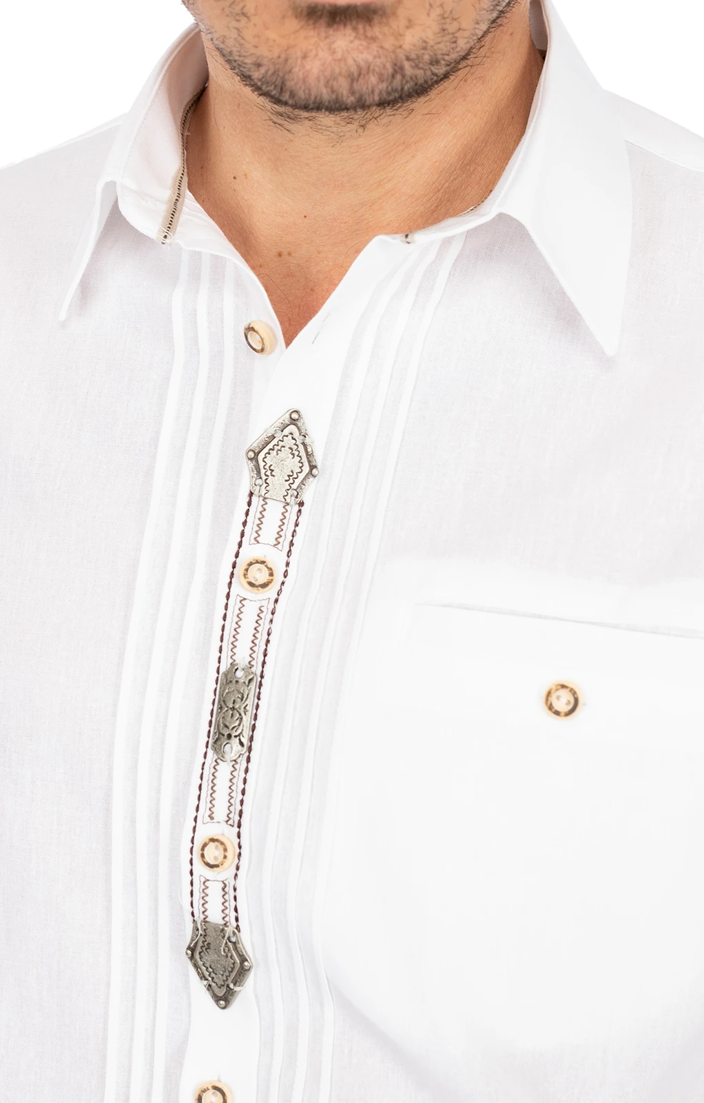 OS-Trachten Trachtenhemd Thomas Weiss (Regular Fit) 4 OS-Trachten Trachtenhemd Thomas Weiss (Regular Fit) – Bild 2