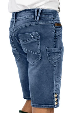 Marjo Trachtenjeans Jeans Short GUSTL Blau 19 Marjo Trachtenjeans Jeans Short GUSTL Blau -Modische Damenbekleidung Geschäft Trachtenjeans Bermuda Marjo M99 Gustl blau NEU D