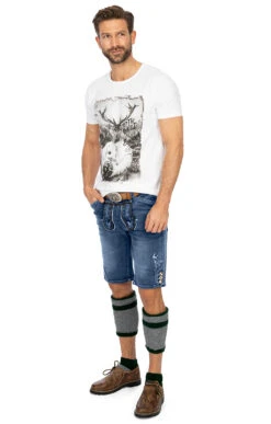 Marjo Trachtenjeans Jeans Short GUSTL Blau 20 Marjo Trachtenjeans Jeans Short GUSTL Blau -Modische Damenbekleidung Geschäft Trachtenjeans Bermuda Marjo M99 Gustl blau NEU E