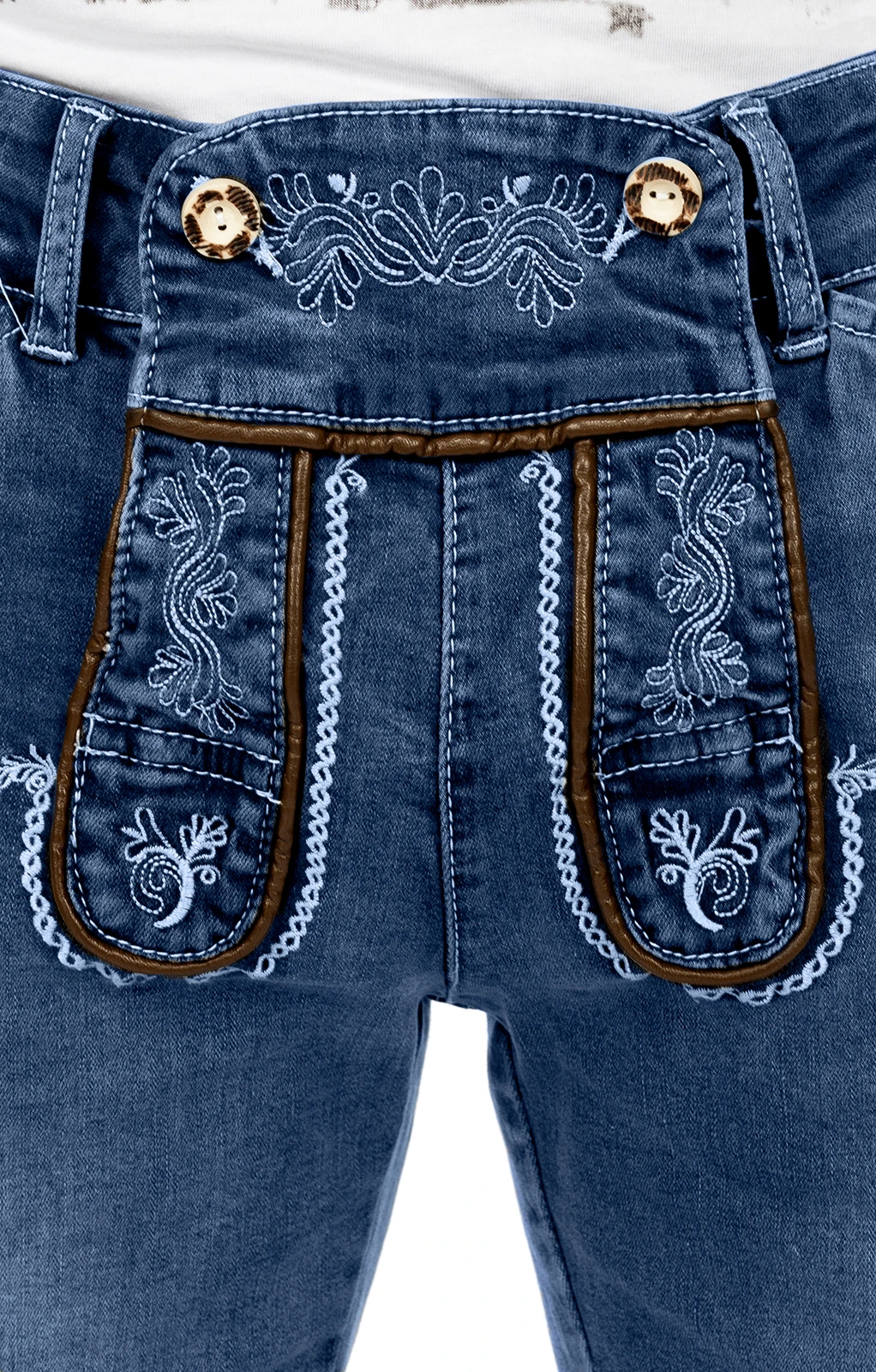 Marjo Trachtenjeans Jeans Short GUSTL Blau 9 Marjo Trachtenjeans Jeans Short GUSTL Blau – Bild 7