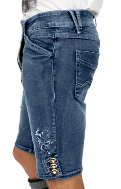 Marjo Trachtenjeans Jeans Short GUSTL Blau 25 Marjo Trachtenjeans Jeans Short GUSTL Blau -Modische Damenbekleidung Geschäft Trachtenjeans Bermuda Marjo M99 Gustl blau NEU N