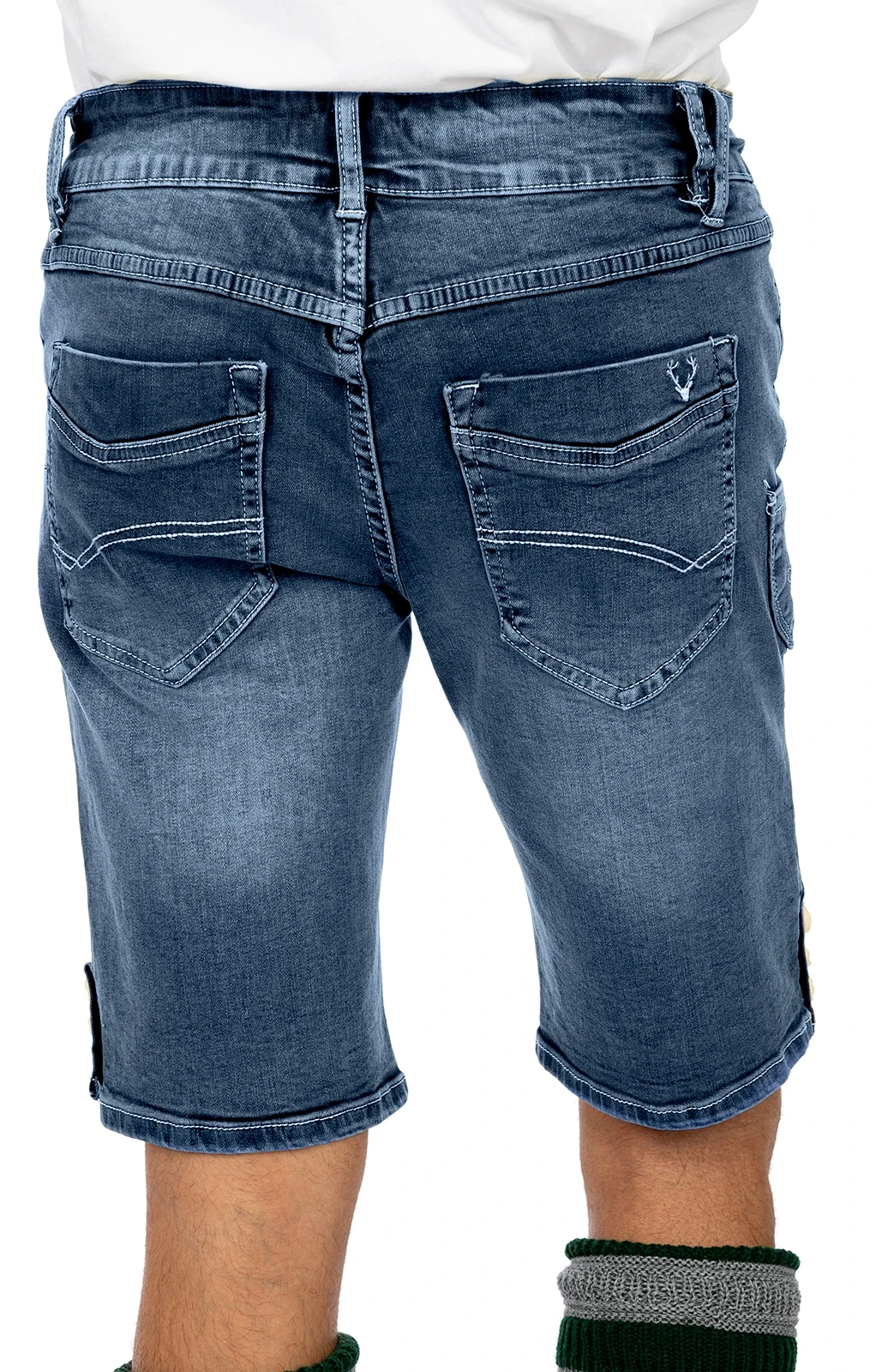 Marjo Trachtenjeans Jeans Short GUSTL Blau 14 Marjo Trachtenjeans Jeans Short GUSTL Blau – Bild 12