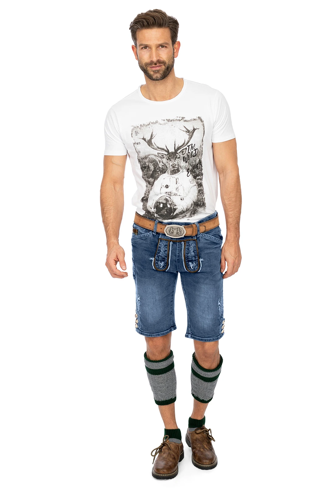 Marjo Trachtenjeans Jeans Short GUSTL Blau 16 Marjo Trachtenjeans Jeans Short GUSTL Blau – Bild 14