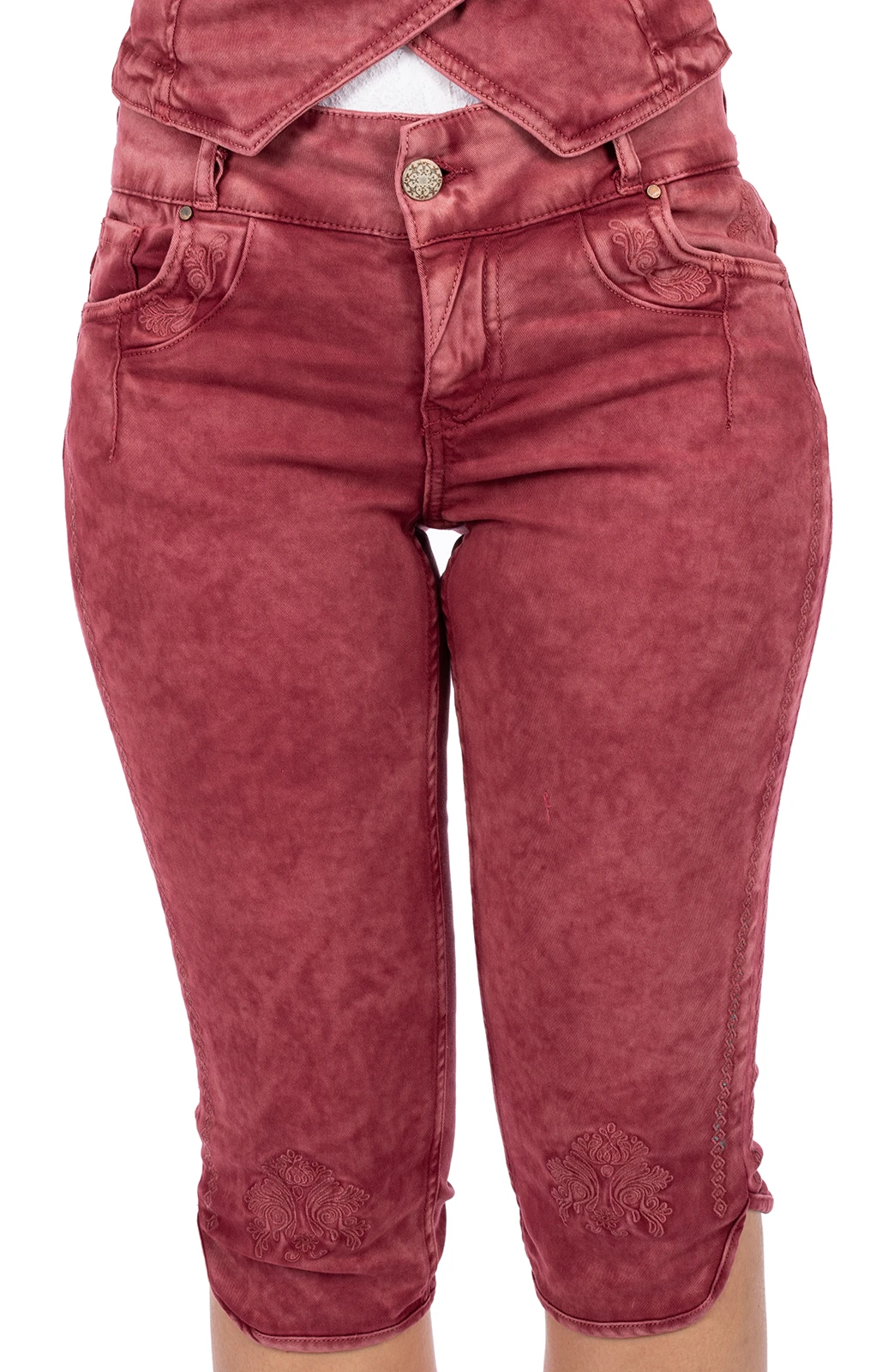 Hangowear Jeans Kniebund HENDRINA Bordeaux 4 Hangowear Jeans Kniebund HENDRINA Bordeaux – Bild 2