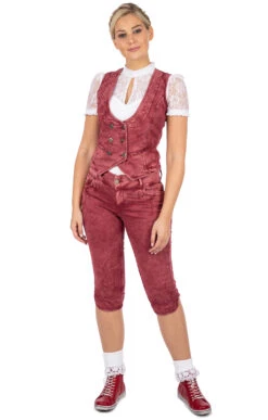 Hangowear Jeans Kniebund HENDRINA Bordeaux 21 Hangowear Jeans Kniebund HENDRINA Bordeaux -Modische Damenbekleidung Geschäft Trachtenjeans Hangowear Hendnna weinrot E