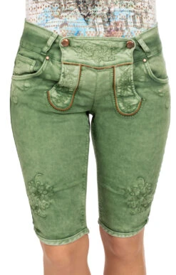 Hangowear Jeans Bermuda OVIDA Dunkelgrün 17 Hangowear Jeans Bermuda OVIDA Dunkelgrün -Modische Damenbekleidung Geschäft Trachtenjeans Hangowear Ovida Bermuda dunkelgruen B