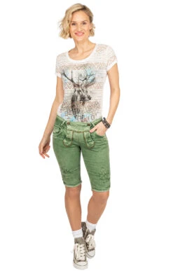 Hangowear Jeans Bermuda OVIDA Dunkelgrün 20 Hangowear Jeans Bermuda OVIDA Dunkelgrün -Modische Damenbekleidung Geschäft Trachtenjeans Hangowear Ovida Bermuda dunkelgruen E