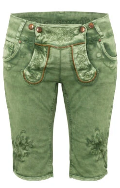 Hangowear Jeans Bermuda OVIDA Dunkelgrün 21 Hangowear Jeans Bermuda OVIDA Dunkelgrün -Modische Damenbekleidung Geschäft Trachtenjeans Hangowear Ovida Bermuda dunkelgruen H