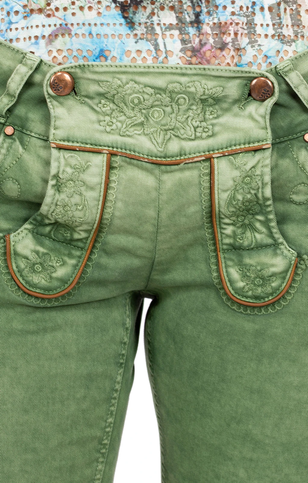 Hangowear Jeans Bermuda OVIDA Dunkelgrün 8 Hangowear Jeans Bermuda OVIDA Dunkelgrün – Bild 7