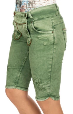 Hangowear Jeans Bermuda OVIDA Dunkelgrün 24 Hangowear Jeans Bermuda OVIDA Dunkelgrün -Modische Damenbekleidung Geschäft Trachtenjeans Hangowear Ovida Bermuda dunkelgruen M