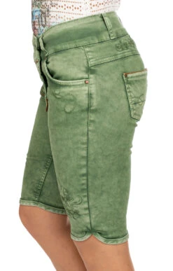 Hangowear Jeans Bermuda OVIDA Dunkelgrün 25 Hangowear Jeans Bermuda OVIDA Dunkelgrün -Modische Damenbekleidung Geschäft Trachtenjeans Hangowear Ovida Bermuda dunkelgruen N
