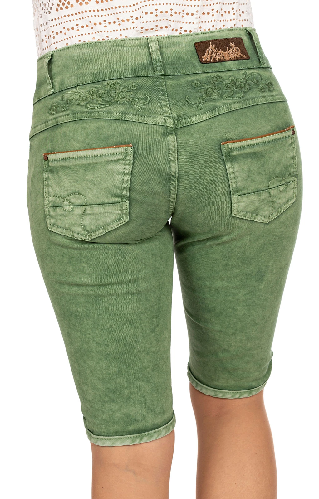 Hangowear Jeans Bermuda OVIDA Dunkelgrün 13 Hangowear Jeans Bermuda OVIDA Dunkelgrün – Bild 12