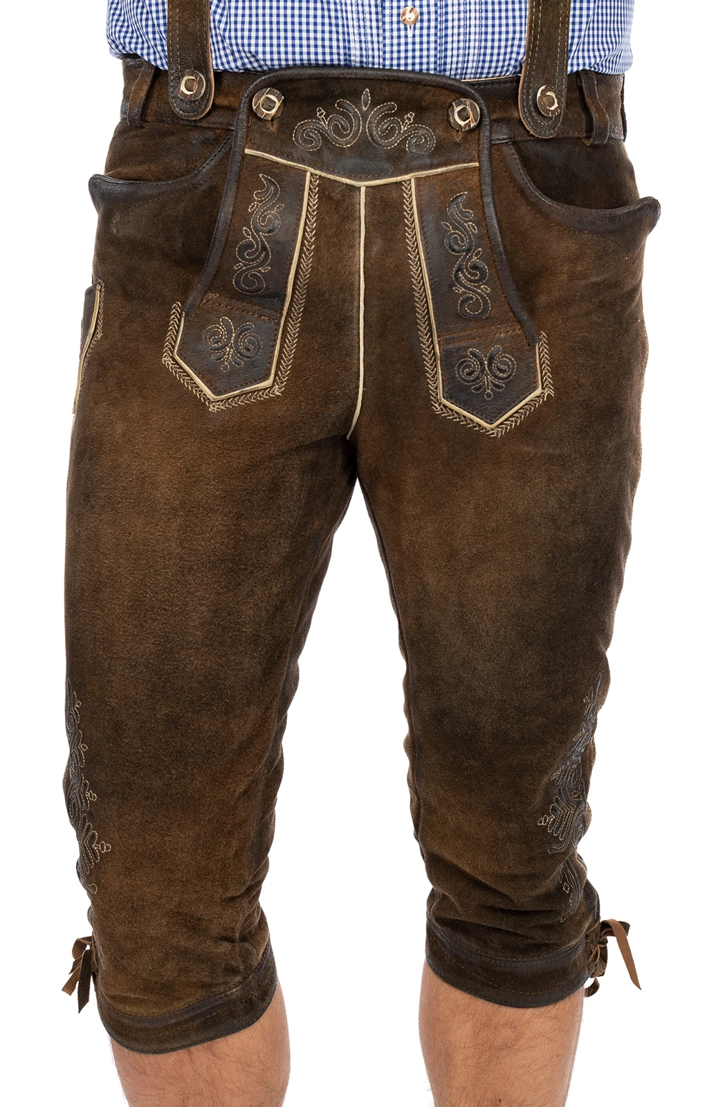 Maddox Lederhose Kniebund ROTWAND Antik Nuss 4 Maddox Lederhose Kniebund ROTWAND Antik Nuss – Bild 2