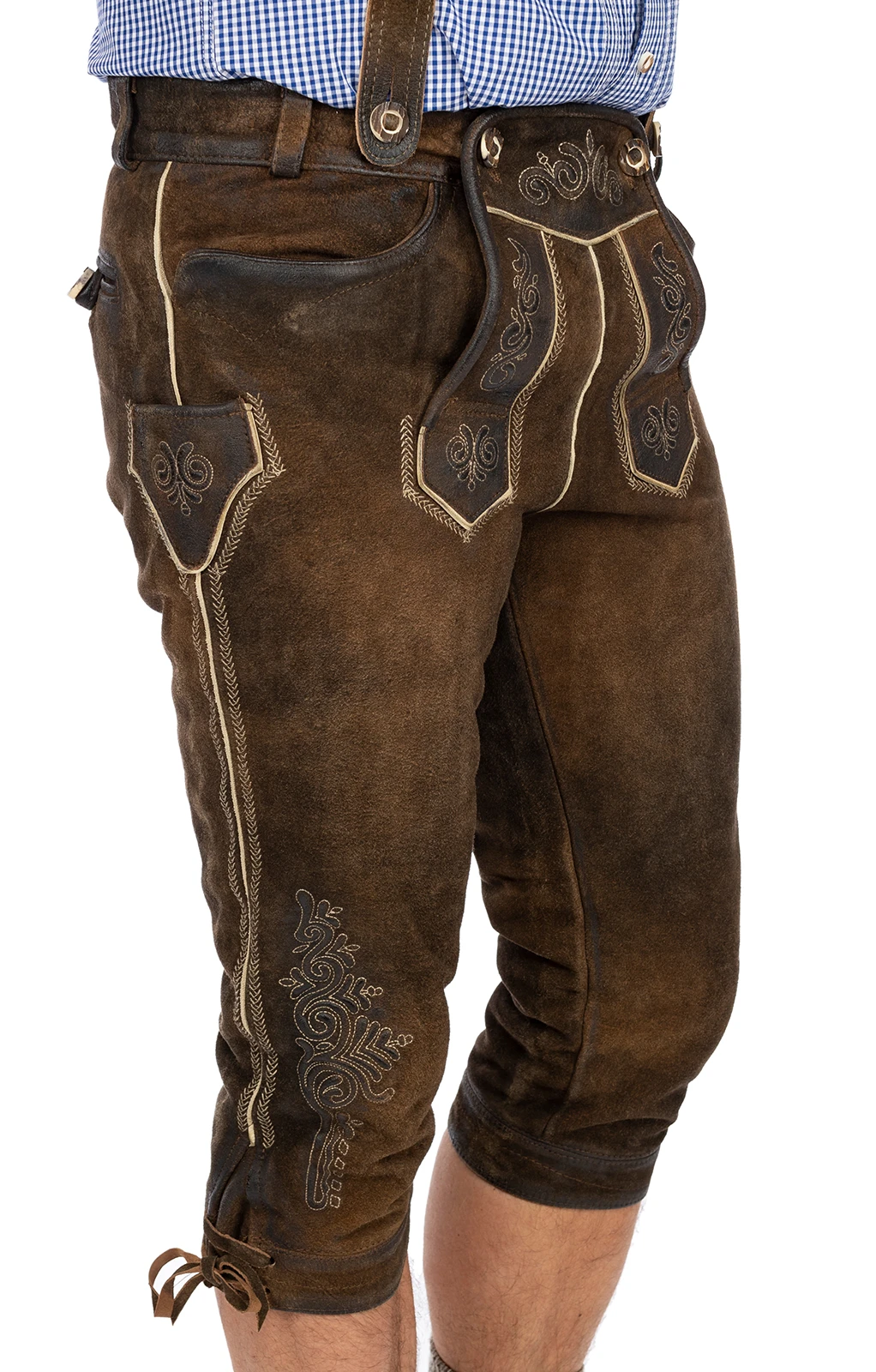 Maddox Lederhose Kniebund ROTWAND Antik Nuss 5 Maddox Lederhose Kniebund ROTWAND Antik Nuss – Bild 3