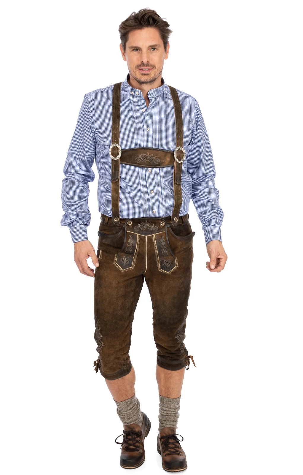 Maddox Lederhose Kniebund ROTWAND Antik Nuss 7 Maddox Lederhose Kniebund ROTWAND Antik Nuss – Bild 5