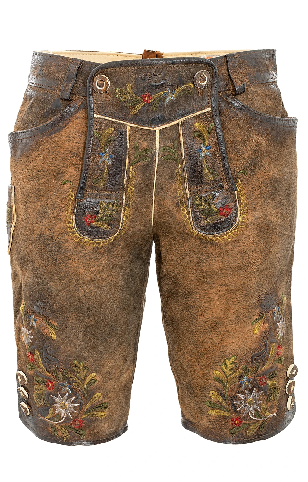 Maddox Lederhose Bermuda THERESIA Antik Stein 8 Maddox Lederhose Bermuda THERESIA Antik Stein – Bild 6