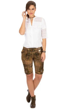 Maddox Lederhose Bermuda THERESIA Antik Stein 27 Maddox Lederhose Bermuda THERESIA Antik Stein -Modische Damenbekleidung Geschäft Trachtenlederhose Maddox Theresia bermuda antikstein R NEU