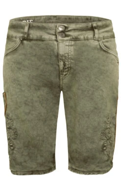 Hangowear Trachtenjeans HECTOR Short Army -Modische Damenbekleidung Geschäft Trachtenshort Hangowear Hector army gruen H