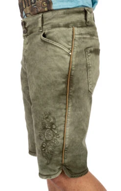 Hangowear Trachtenjeans HECTOR Short Army -Modische Damenbekleidung Geschäft Trachtenshort Hangowear Hector army gruen L