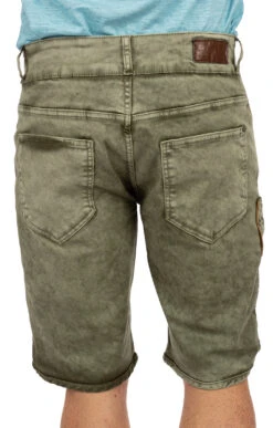 Hangowear Trachtenjeans HECTOR Short Army -Modische Damenbekleidung Geschäft Trachtenshort Hangowear Hector army gruen N