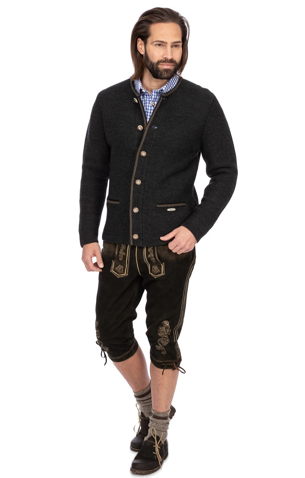 Maddox Strickjacke HAUSSTEIN Anthrazit 7 Maddox Strickjacke HAUSSTEIN Anthrazit – Bild 5