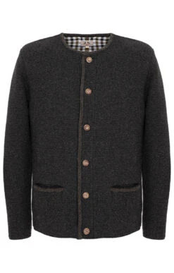 Maddox Strickjacke HAUSSTEIN Anthrazit 22 Maddox Strickjacke HAUSSTEIN Anthrazit -Modische Damenbekleidung Geschäft Trachtenstrickjacke Herren Maddox Hausstein anthrazit braun H
