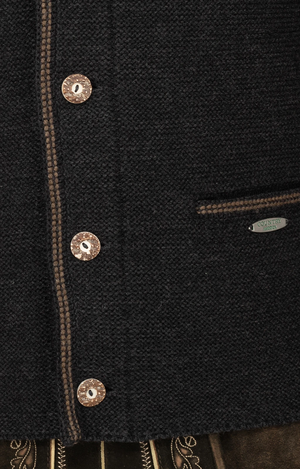 Maddox Strickjacke HAUSSTEIN Anthrazit 9 Maddox Strickjacke HAUSSTEIN Anthrazit – Bild 7