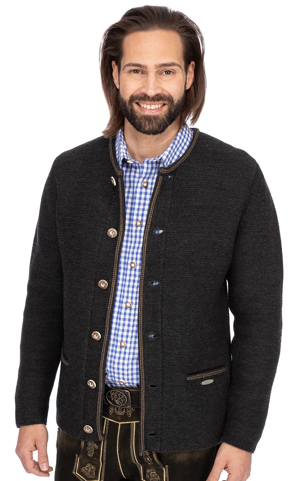 Maddox Strickjacke HAUSSTEIN Anthrazit 11 Maddox Strickjacke HAUSSTEIN Anthrazit – Bild 9